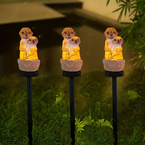 Meerkat Solar Light Garden Ornaments Fasci Garden