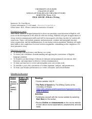 Course Outline Pdf University Of Guelph College Of Arts School Of