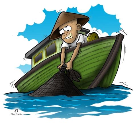 Fisherman Cartoon Clip Art Library