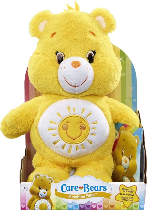 Care Bears Funshine Bear Plush With Dvd Amazon Co Uk Toys Games