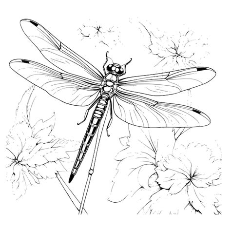 Free Dragonfly Coloring Templates Free Vectors And Psds To Download