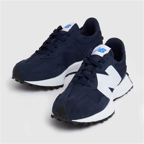 Womens Navy New Balance 327 Trainers Schuh