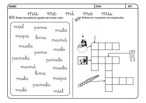 Actividades Letra M Imagui