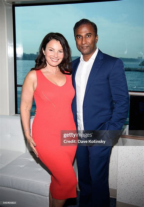 Fran Drescher and Husband Shiva Ayyadurai arrive at Fran Drescher's ...