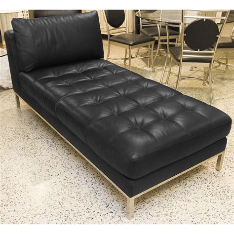 Black Leather Chaise Sofa - dsullana.com