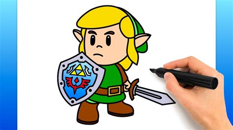 How To Draw Link From Zelda Easy Drawing Tutorial Youtube