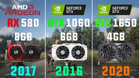 Rx 580 8gb Vs Gtx 1060 6gb Vs Gtx 1650 4gb Test In 7 Games Youtube