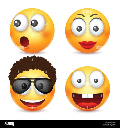 Smiley Mit Brille L Chelndes Emoticon Gelbes Gesicht Mit Emotionen