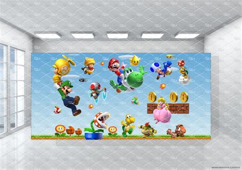 Painel Sublimado Mario 3x1 5m Elo7 Produtos Especiais