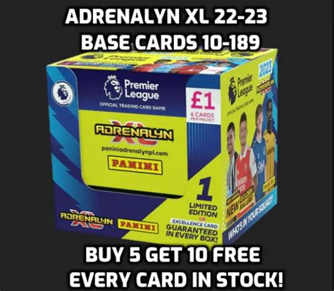 ADRENALYN XL 2024 Premier League Panini 2023 2024 2023 24 Base Cards