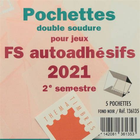 Pochettes 2e Sem 2021 Futura FS Autoadhesifs Yvert Tellier 136135