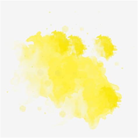 Ilustraci N De Tinta Acuarela Amarilla Amarillo Acuarela Tinta Png Y