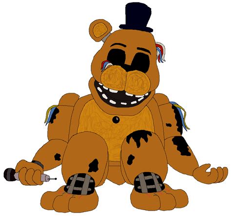 Withered Golden Freddy by JohnV2004 on DeviantArt