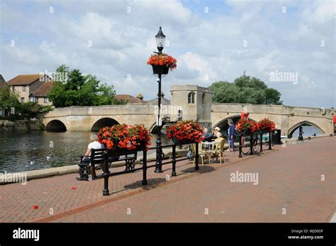 bridge  chapel st ives cambridgeshire stock photo alamy
