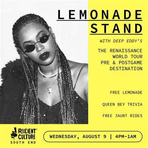 Lemonade Stand - Beyonce Pre & Post-Concert Party | South End Charlotte