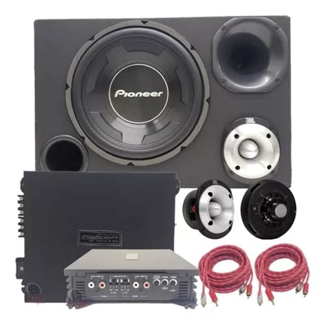 Caixa Trio Completa Pioneer Modulo W D St Jbl