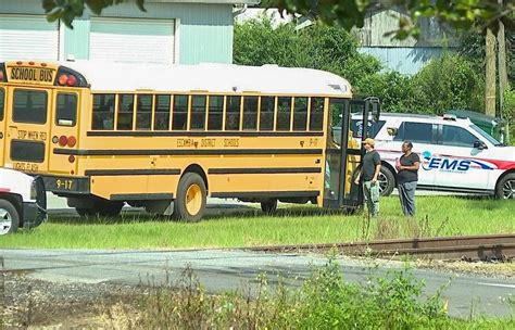 School Bus Headed To Beulah Middle Rear Ended By Semi Truck 13 Minor Injuries