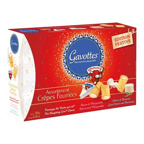 GAVOTTES Gavottes crêpes salées fourrées 180g coffret éclipse rouge pas