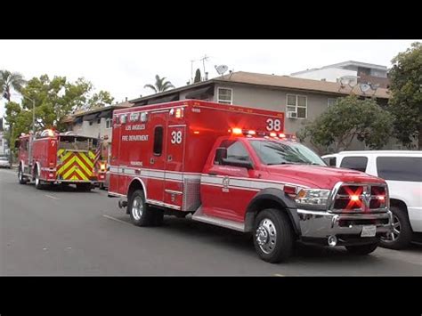 RARE LAFD Rescue 38 Responding And Transporting In The City Of Long