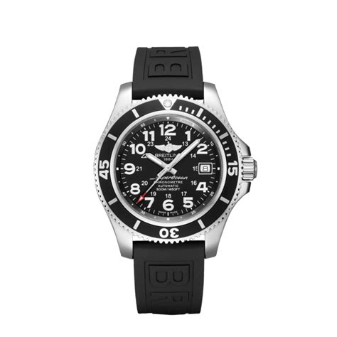 Superocean II 42 Stainless steel - Black A17365C91B1S1 | Breitling US