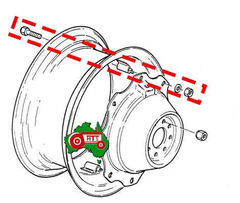 Rear Wheel Rim Dish Bolt Kit X 6 Fits For Fordson Fits For Massey