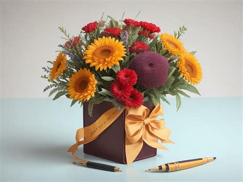 Premium Photo | September 1 teacher's day back to school bouquet