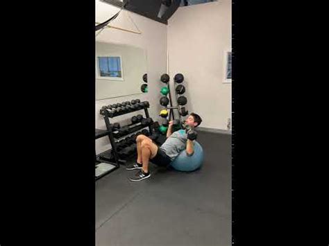 Incline Dumbbell Press On Stability Ball Myworkouts Io