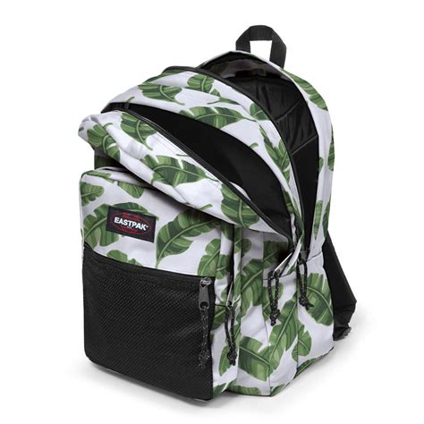 Sac Dos Eastpak Pinnacle Brize Leaves Natural Double Compartiment