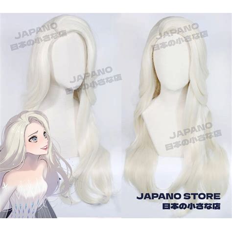 Light Blonde Cosplay Wig Elsa Halloween Costume Wig With Wig Cap Light