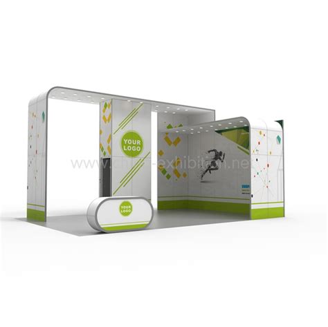 M Series System Modern Trade Show Exhibit Booth 3D Design From China