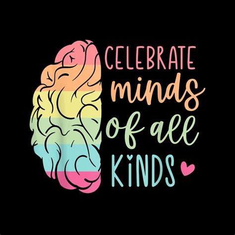 Celebrate Minds Of All Kinds Png Autism Png Neurodiversity Etsy