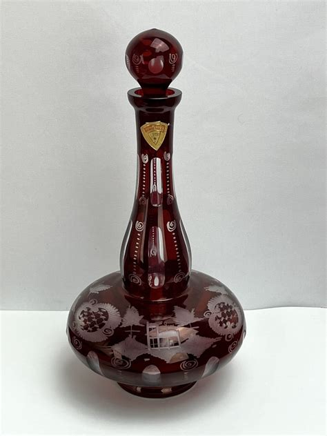 Lot 96 Gorgeous Bohemian Glass Decanter Van Metre Auction