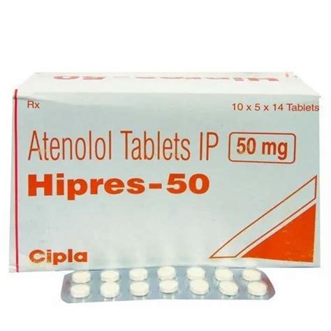 Atenolol Mg Hipres Cipla Ltd X Tablets At Best Price In Surat