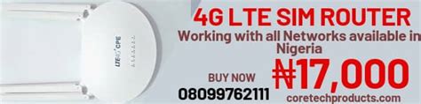 4g Lte Wireless Router For Smilemtnglo9mobile And Airtel