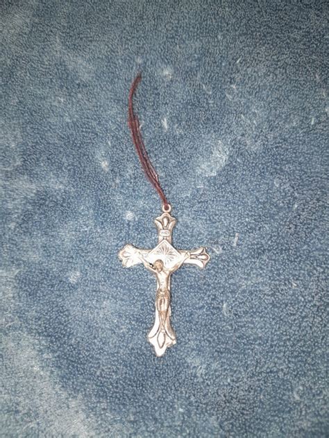 ORIGINAL 1940 S CROSS INRI Made In Italy Nice Ornate Gem