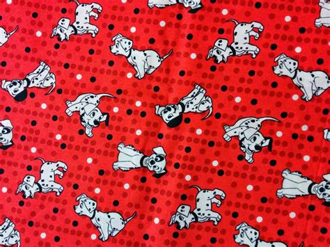 Disney 101 Dalmatians Fat Quarter Fabric Cotton Print