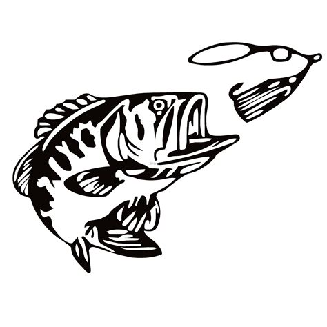 Bass and Spinner Decal - Bass Fishing Sticker - 1255 - Waterfowldecals