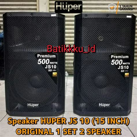 Speaker Aktif Huper JS 10 JS10 ORIGINAL 15 INCH 500 WATT 1 SET 2