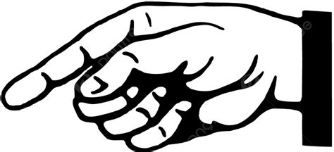 Woodcut Hands Black And White Style Woodcut Arrows Png And Vector