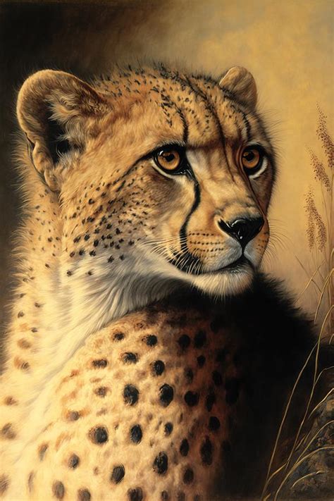 Cheetah Digital Art By Mindscape Arts Fine Art America