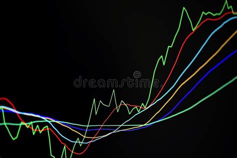 Trade War Economy Usa America And China Flag Candlestick Graph Stock