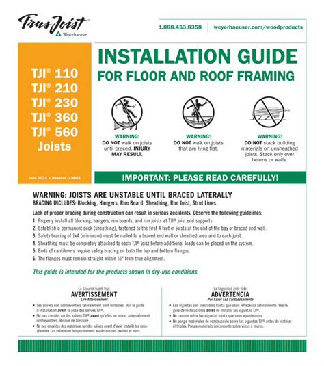 (PDF) TJI Joists Installation Instructions - BuildSite - DOKUMEN.TIPS