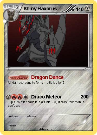 Pokémon Shiny Haxorus 16 16 - Dragon Dance - My Pokemon Card