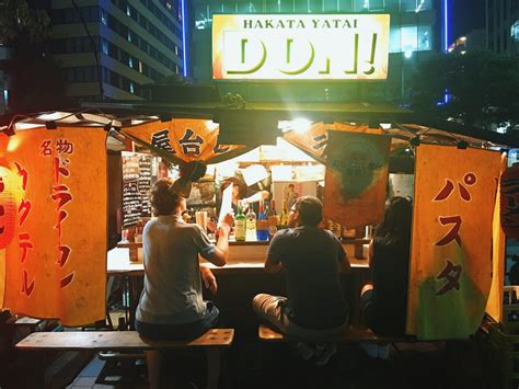 yatai food stalls fukuoka    itineraries fukuoka night