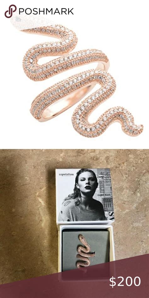 Taylor Swift Snake Ring Rose Gold | Snake ring, Rose gold ring, Rose gold