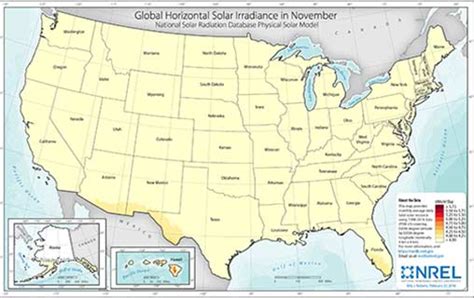 NREL Solar Resource Map