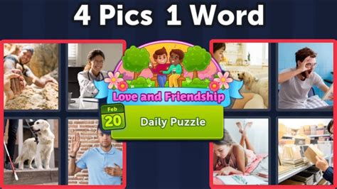 Pics Word Daily Puzzle February Love And Friendship Youtube