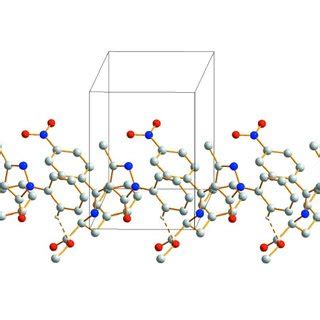 The Chain Formed By The Intermolecular Cho Hydrogen Bonds Shown By