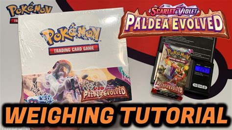 Paldea Evolved Booster Box Weighing Tutorial YouTube