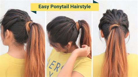 Simple Hairstyles For School Ponytail